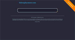 Desktop Screenshot of bdemployment.com